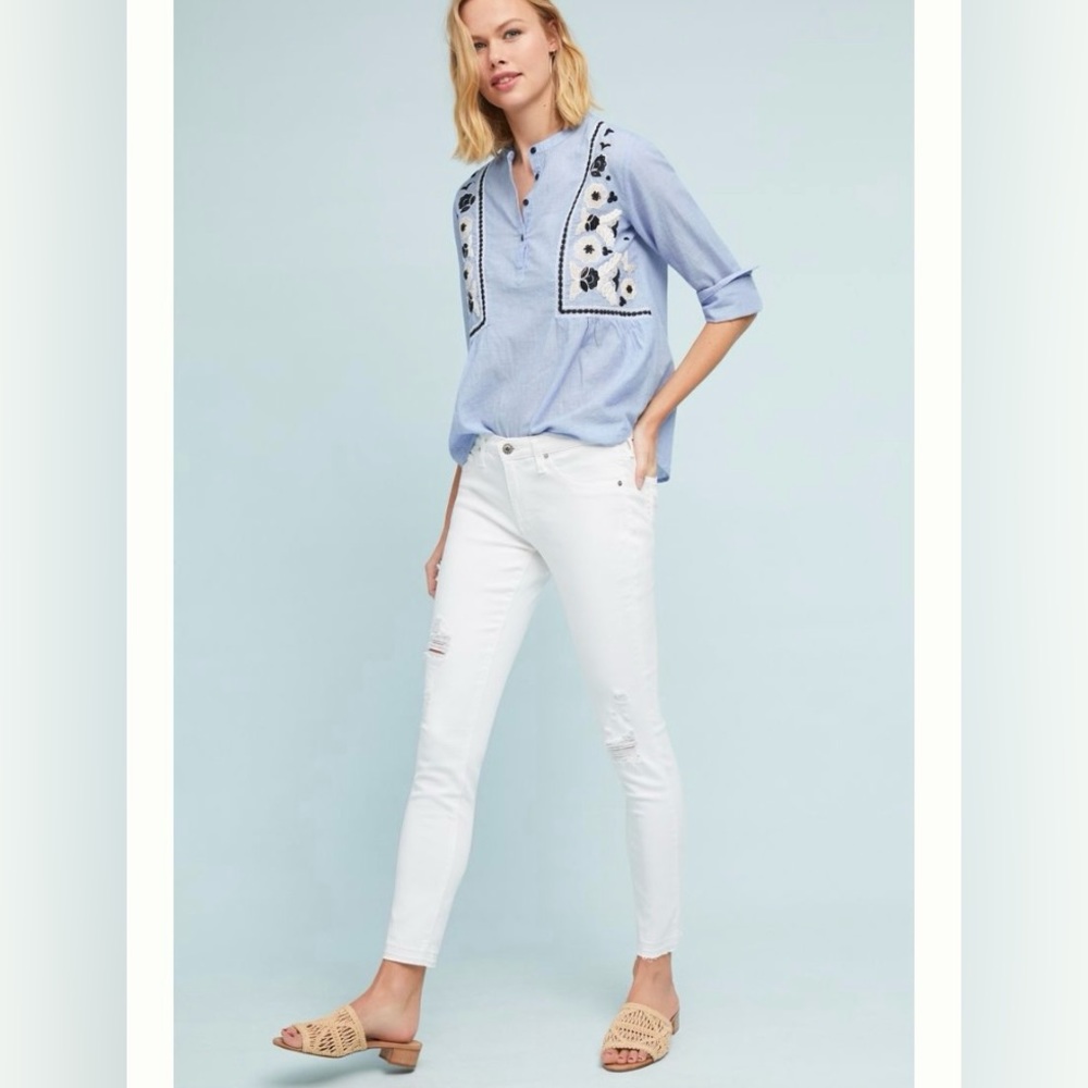 Anthropologie | AG The Legging Low-Rise Skinny Ankle Jean Size 31